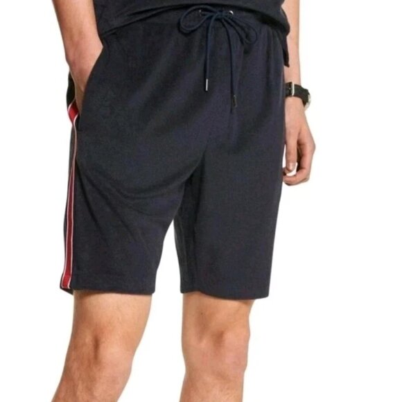 Michael Kors Men's Shorts Drawstring Waist Stretch Navy Blue Size Large - Picture 8 of 8